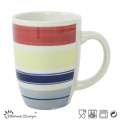 Tasse en céramique de 12oz peint à la main de couleur de conception de glaçure